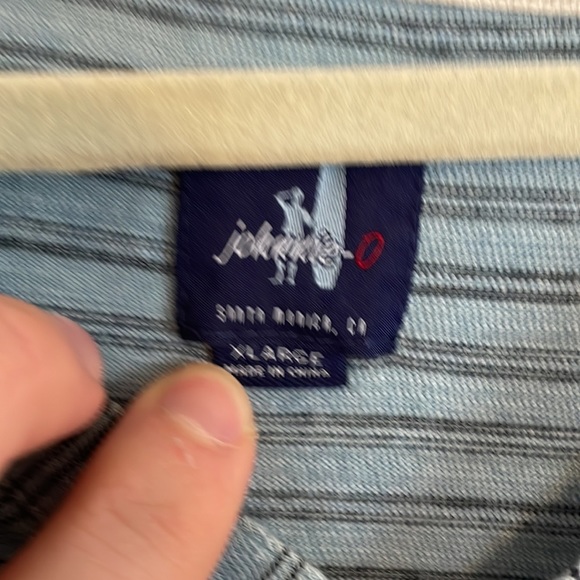 Johnnie-O 3-Button Striped Henley XL - Picture 3 of 4